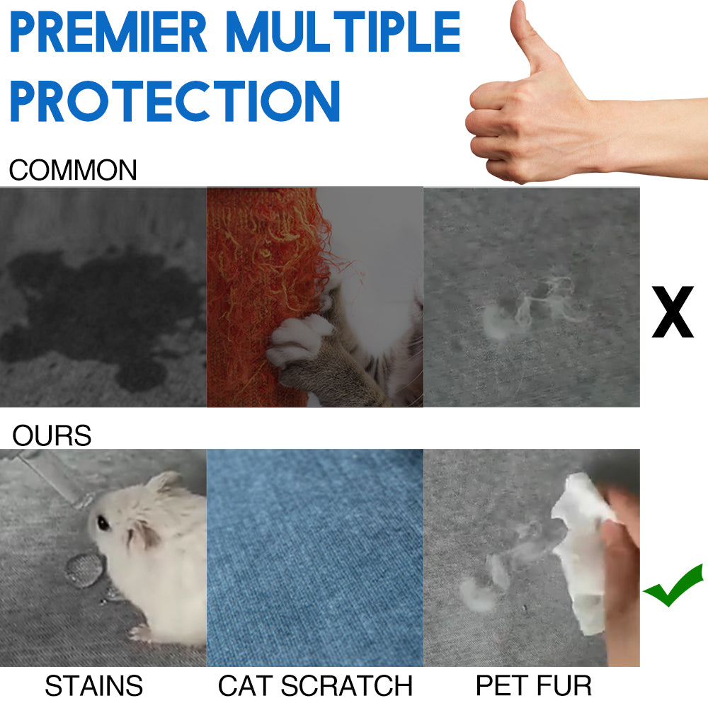 Beige 90x240cm Anti-Cat Scratch Water Resistant Sofa Towel Pet Couch Sofa Cover Home Decor