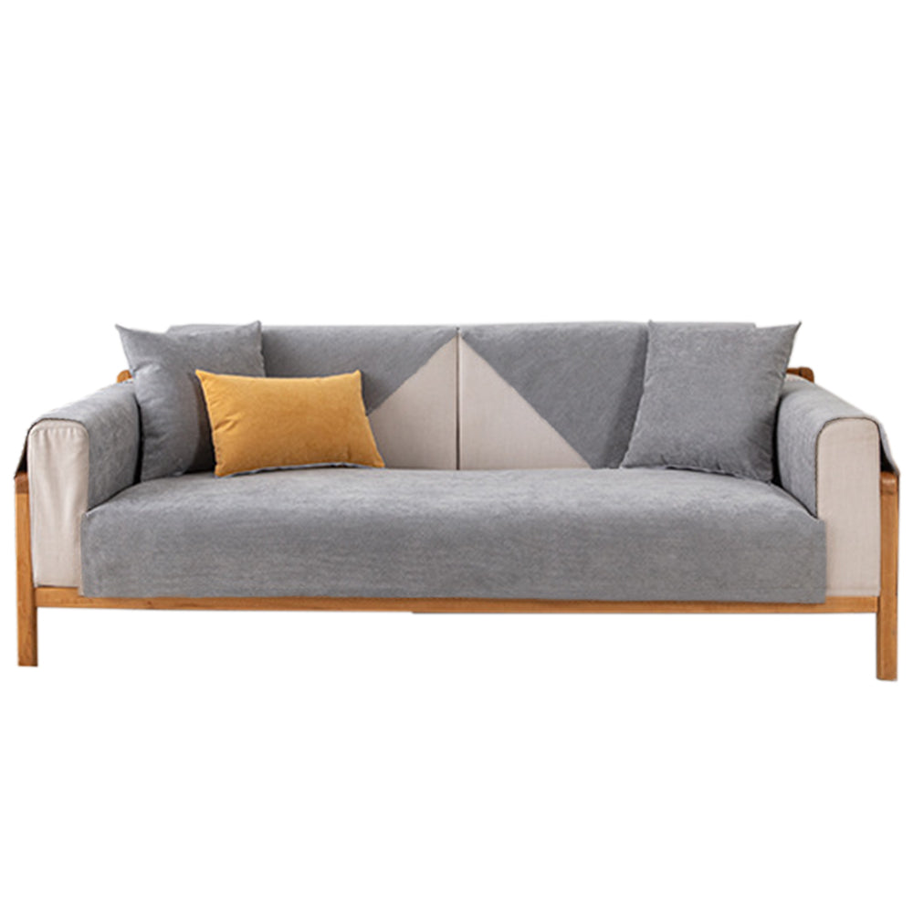 Grey 90x160cm Anti-Cat Scratch Water Resistant Sofa Towel Pet Couch Sofa Cover Home Decor