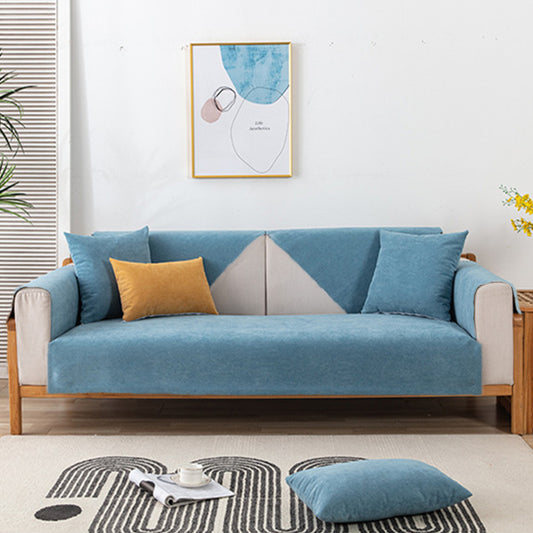 Light Blue 90x180cm Anti-Cat Scratch Water Resistant Sofa Towel Pet Couch Sofa Cover Home Decor