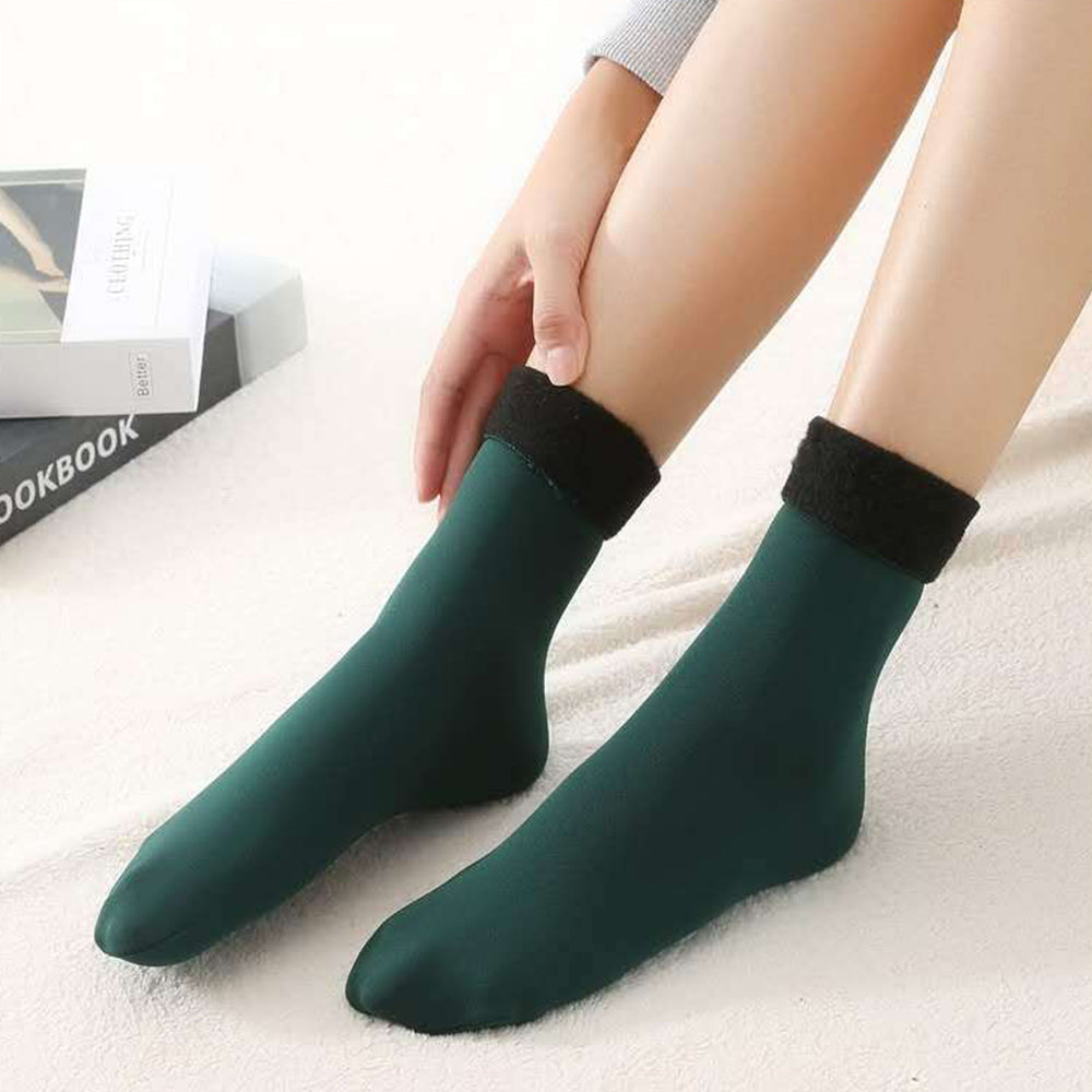 8 Pairs Women's Winter Warm Lined Socks Thicken Thermal Socks