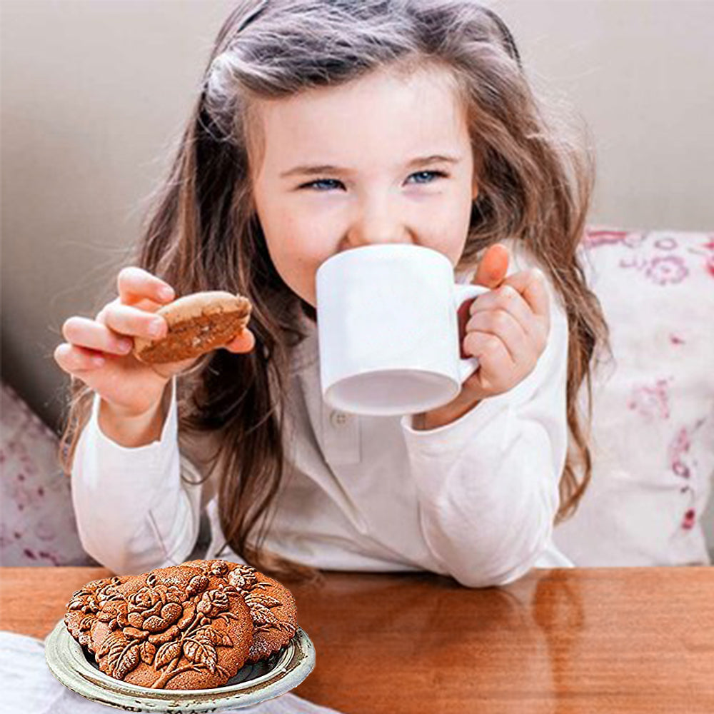 3 X Wooden Cookie Mold Cutter Biscuit Mould Gingerbread Cookie Stamp Baking Tool