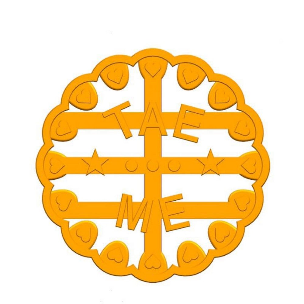 3 X Good Wishes Mold Cutter Biscuit Mould Cookie Stamp Baking Tool