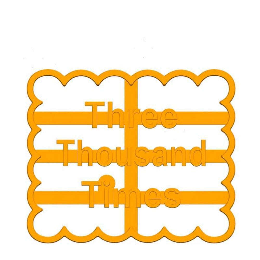 3 X Good Wishes Mold Cutter Biscuit Mould Cookie Stamp Baking Tool