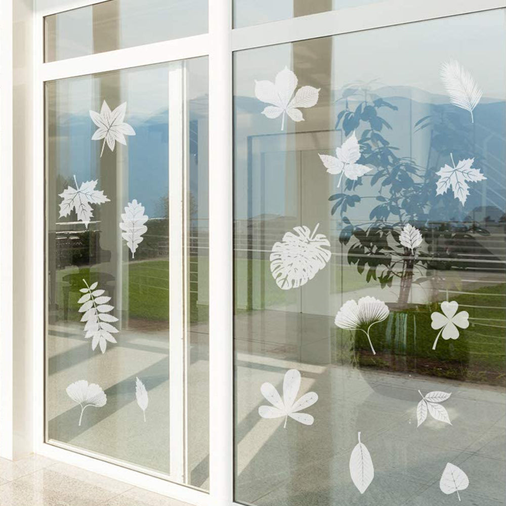 3 Sets Transparent Glass Window Clings Non Adhesive Decals Home Decorative