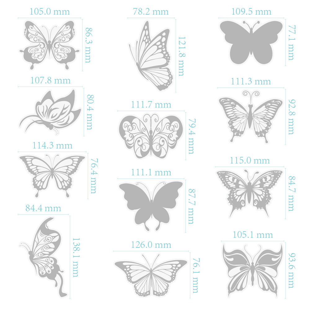 3 Sets Transparent Glass Window Clings Non Adhesive Decals Home Decorative