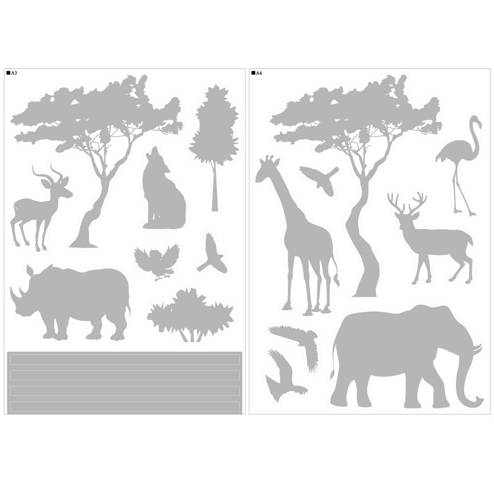 3 Sets Transparent Glass Window Clings Non Adhesive Decals Home Decorative