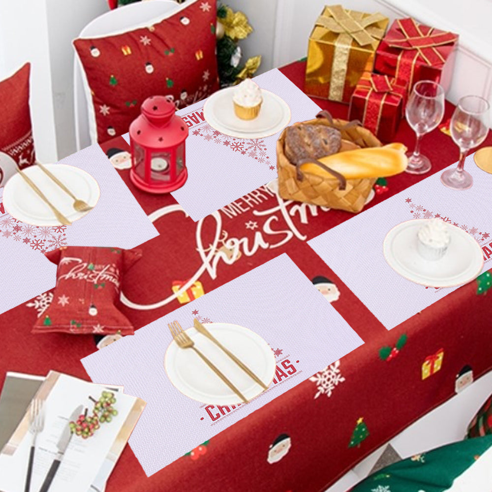 4 X Style 2 Christmas Placemats Xmas Table Mats Christmas Table Decorations