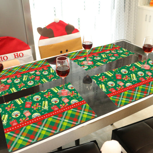 4 X Style 5 Christmas Placemats Xmas Table Mats Christmas Table Decorations