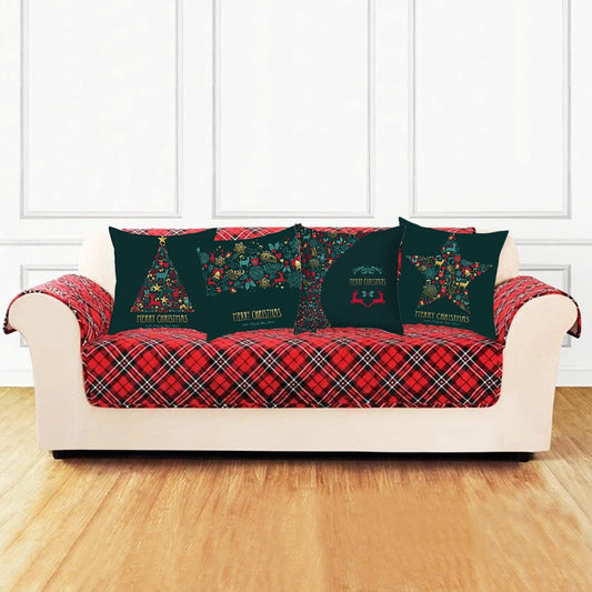 4X Green Christmas Pillowcase Xmas Throw Pillow Case Cushion Cover Style 5 6 7 8