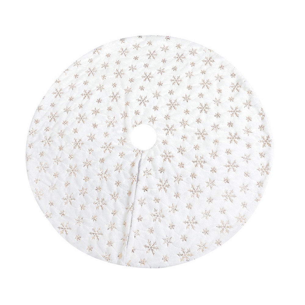 90cm Gold Sequin Christmas Tree Skirt Merry Christmas Decoration Xmas Home Decor