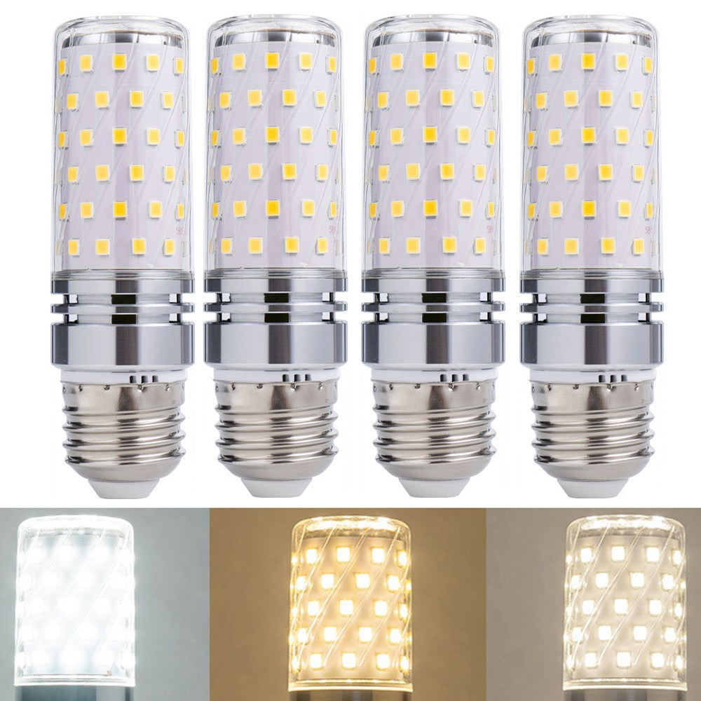 4 X E27 Dimmable 16W LED Light Bulbs Home Lighting Three Colours Night Light