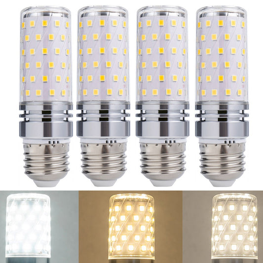 4 X E27 Dimmable 16W LED Light Bulbs Home Lighting Three Colours Night Light
