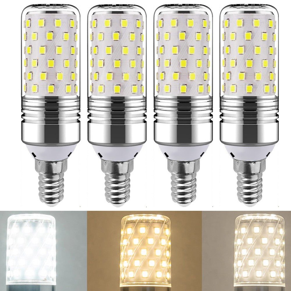 4 X E14 Dimmable 16W LED Light Bulbs Home Lighting Three Colours Night Light