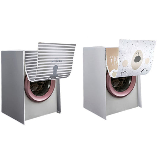 2 X Grey Yellow Front Load Washing Machine Dust Cover