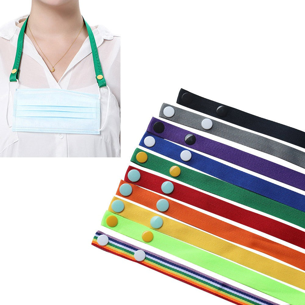 10Pcs Mask Hanging Lanyard Colourful Lanyard Strap Holder for Adults Kids