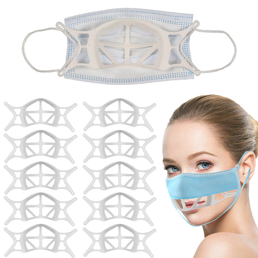 10Pcs 3D Face Mask Bracket Washable Reusable Face Guard Inner Support Frame