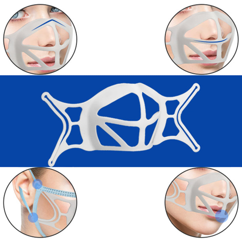 10Pcs 3D Face Mask Bracket Washable Reusable Face Guard Inner Support Frame