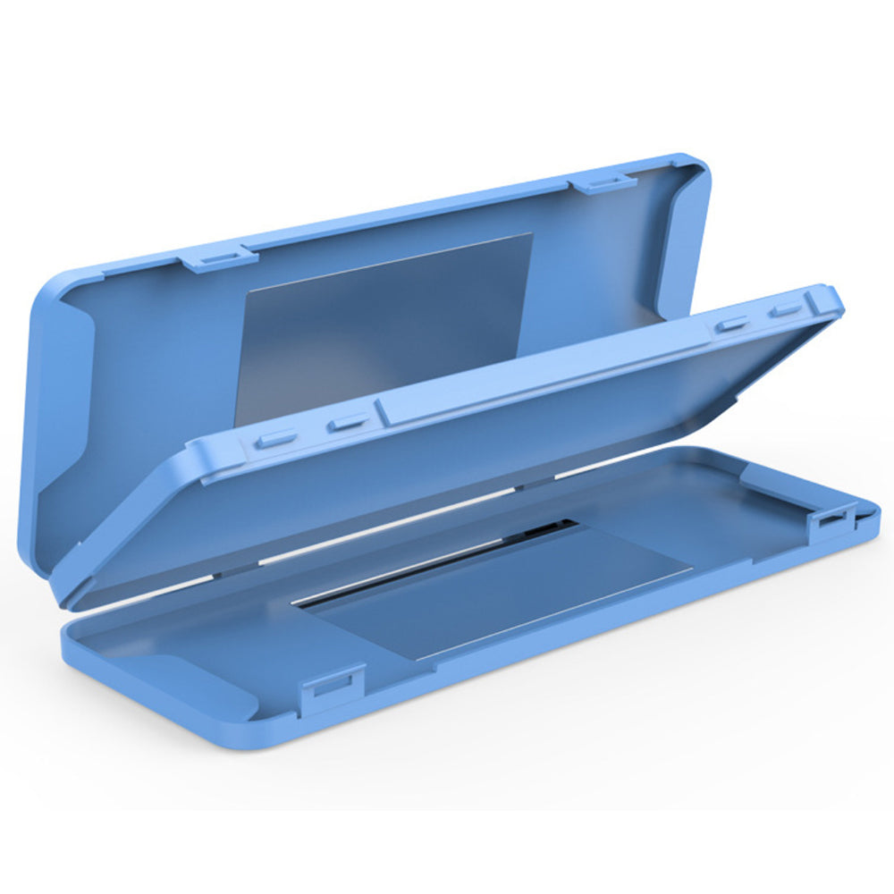 2X White Blue 2 Layer Mask Storage Case with Mirror Face Mask Container Mask Box