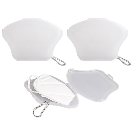 3 X Face Mask Case with Carabiner Mask Organizer Mask Storage Box Mask Holder