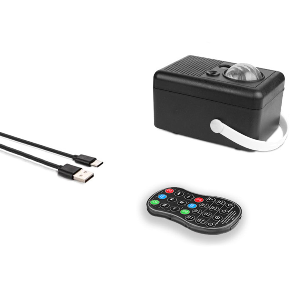 Black Star Sky Moon Projector Lamp Bluetooth LED Night Light