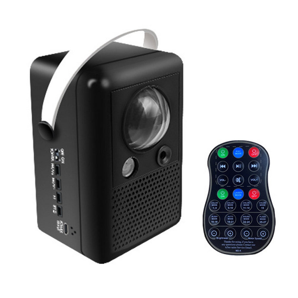 Black Star Sky Moon Projector Lamp Bluetooth LED Night Light