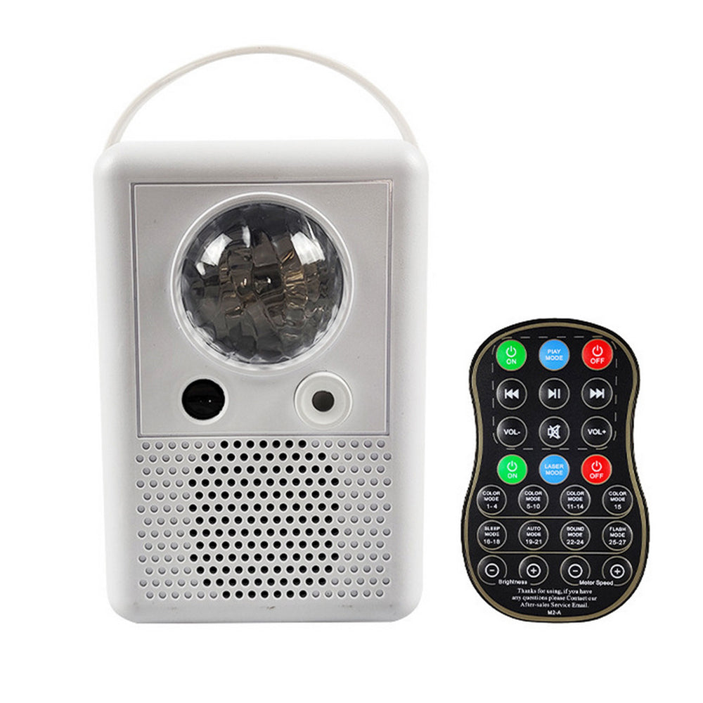 White Star Sky Moon Projector Lamp Bluetooth LED Night Light