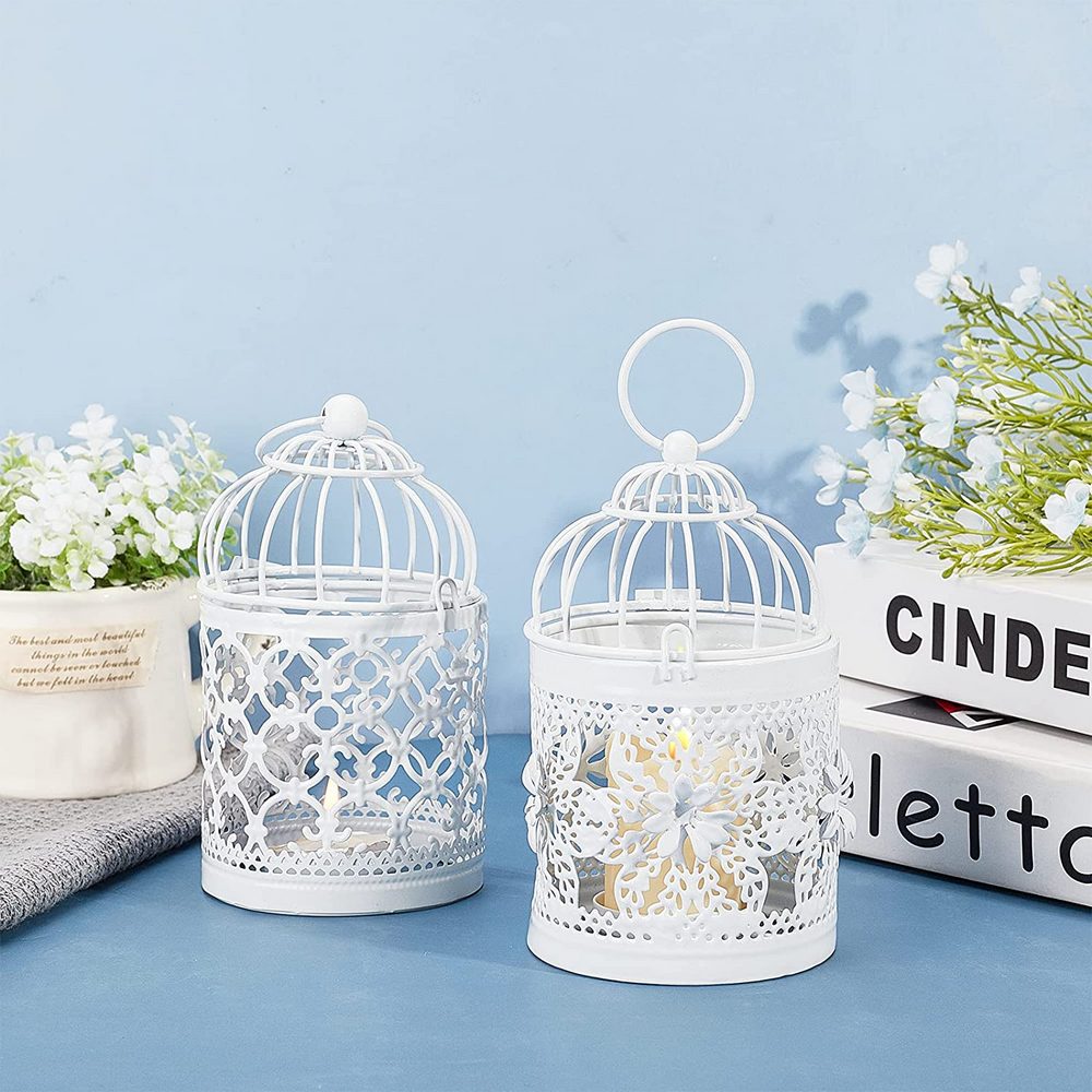 4 X Style 1 Christmas Hollow Hanging Candle Holders Xmas Decor