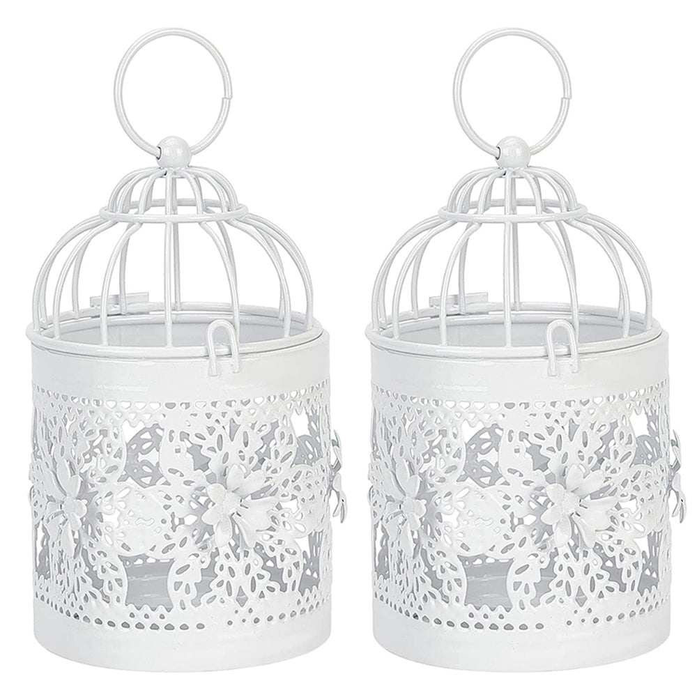 2 X Style 2 Christmas Hollow Hanging Candle Holders Xmas Decor