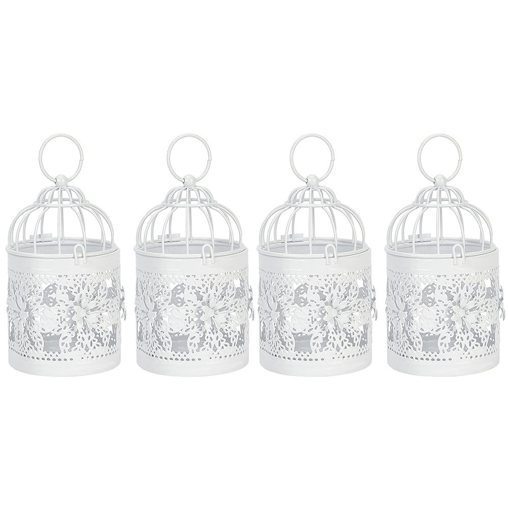 4 X Style 2 Christmas Hollow Hanging Candle Holders Xmas Decor