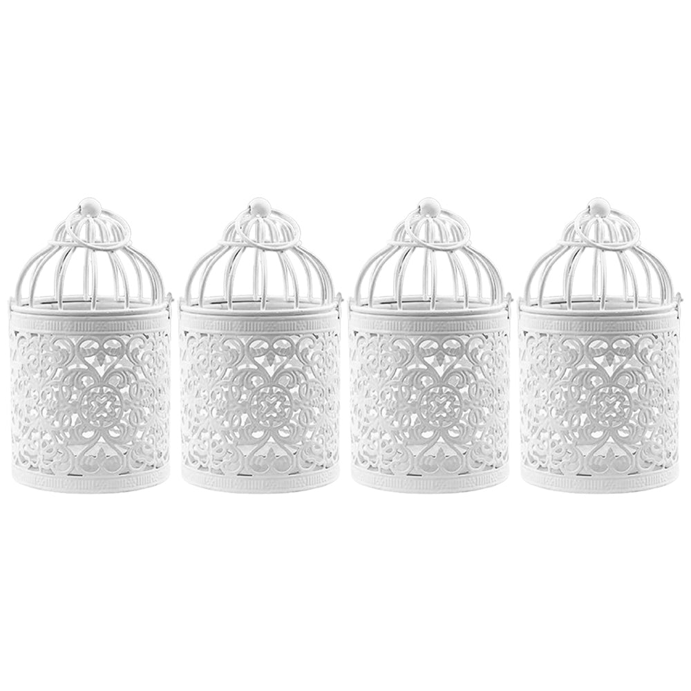 4 X Style 3 Christmas Hollow Hanging Candle Holders Xmas Decor
