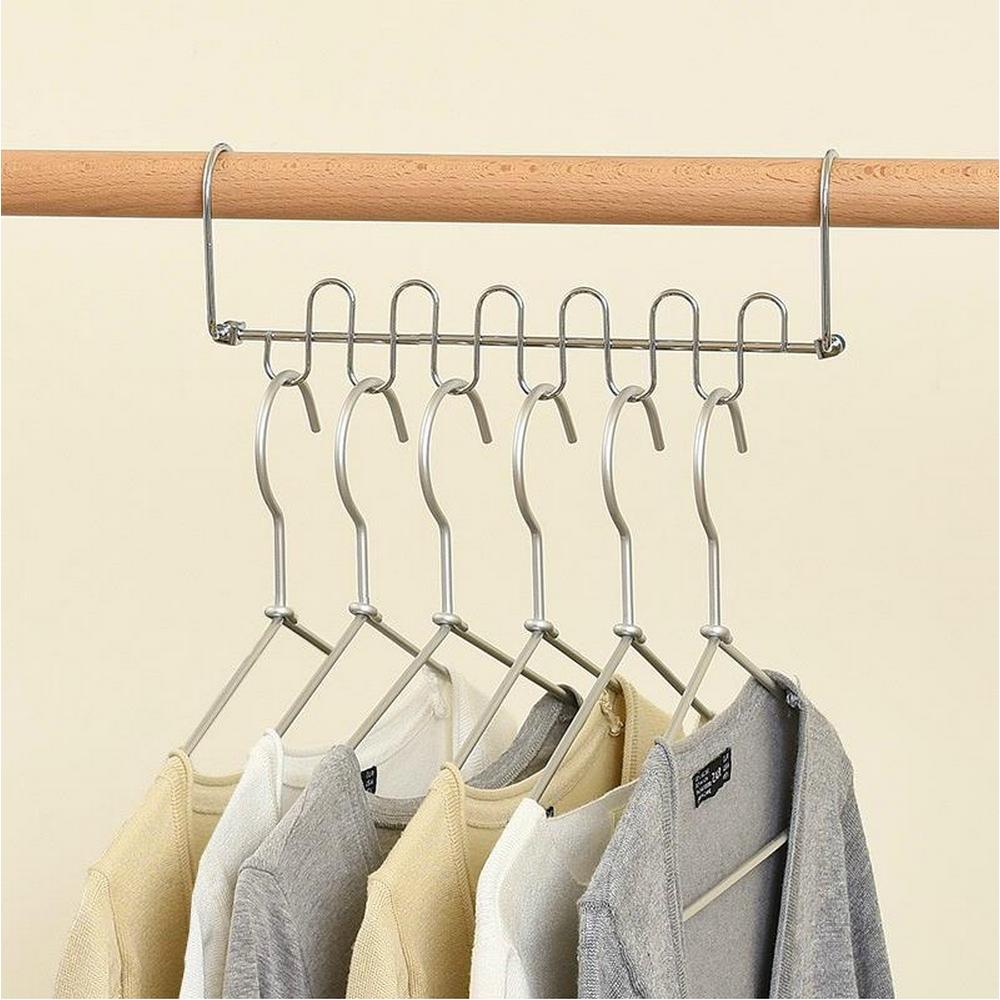4 X Clothes Pants Hanger Space Saver Closet Organizer Rack