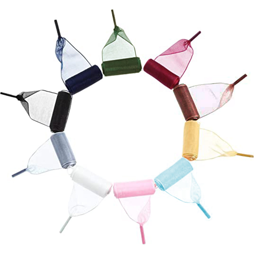 10 Pairs of Ribbon Shoelaces in 4CM Width 130CM Length