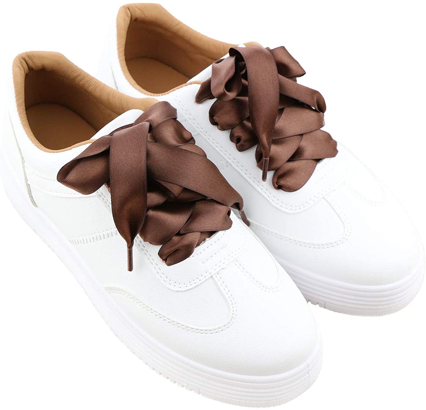 10 Pairs of Satin Ribbon Shoelaces in 1CM Width 130CM Length