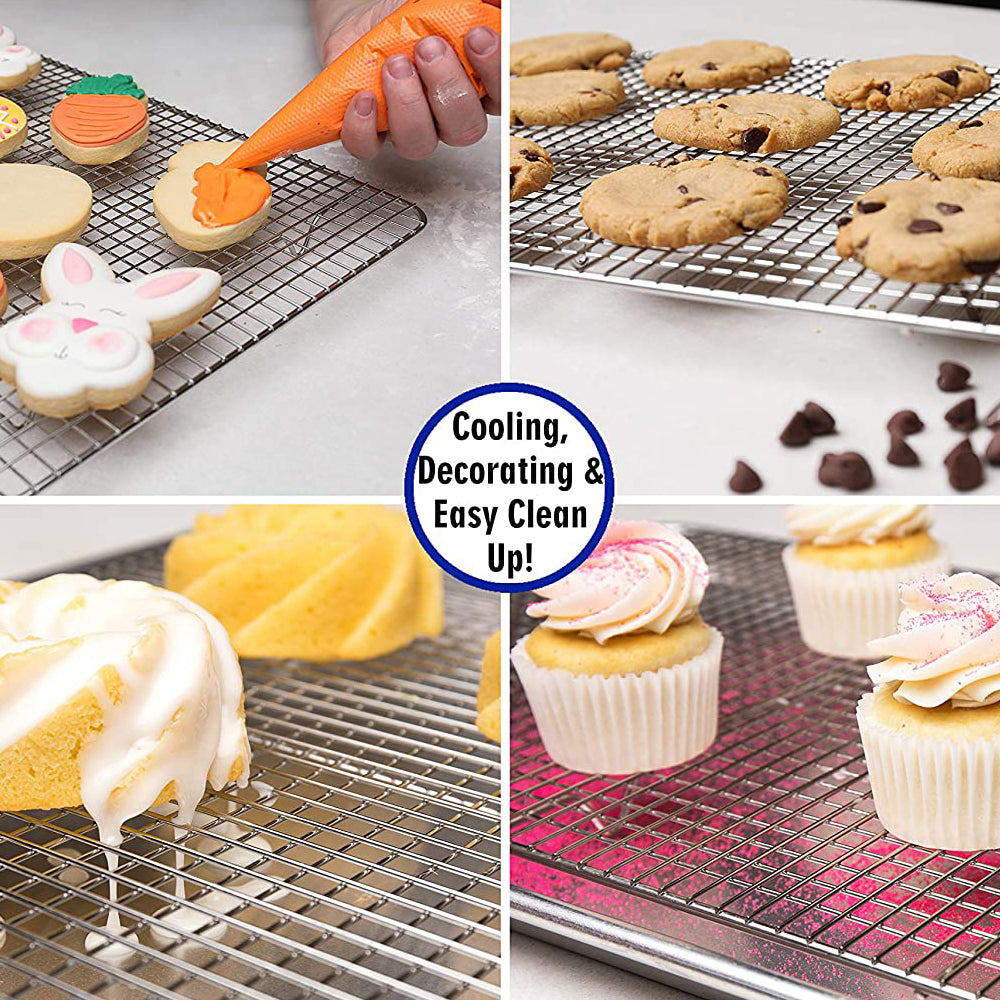 Foldable Checkered Cooling Baking Rack