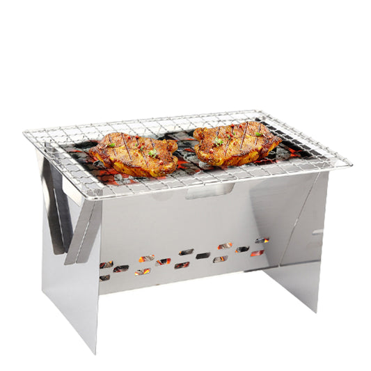 Portable Mini Camping BBQ Grill with Barbecue Net