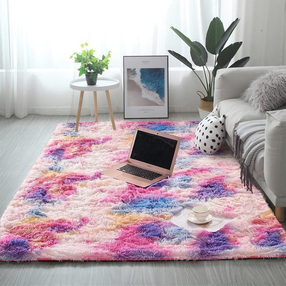 Style 8 120x160cm Dye Soft Rectangle Fluffy Plush Rug Home Decoration Carpet