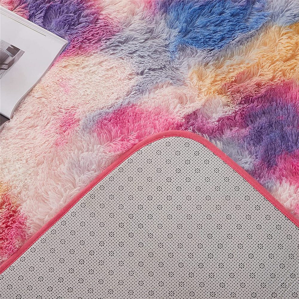 Style 8 80x160cm Dye Soft Rectangle Fluffy Plush Rug Home Decoration Carpet