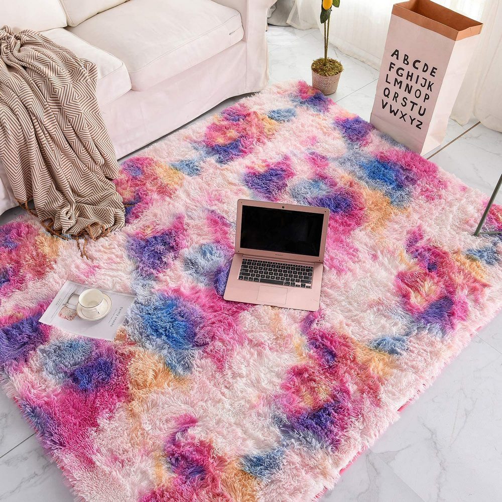 Style 8 120x160cm Dye Soft Rectangle Fluffy Plush Rug Home Decoration Carpet