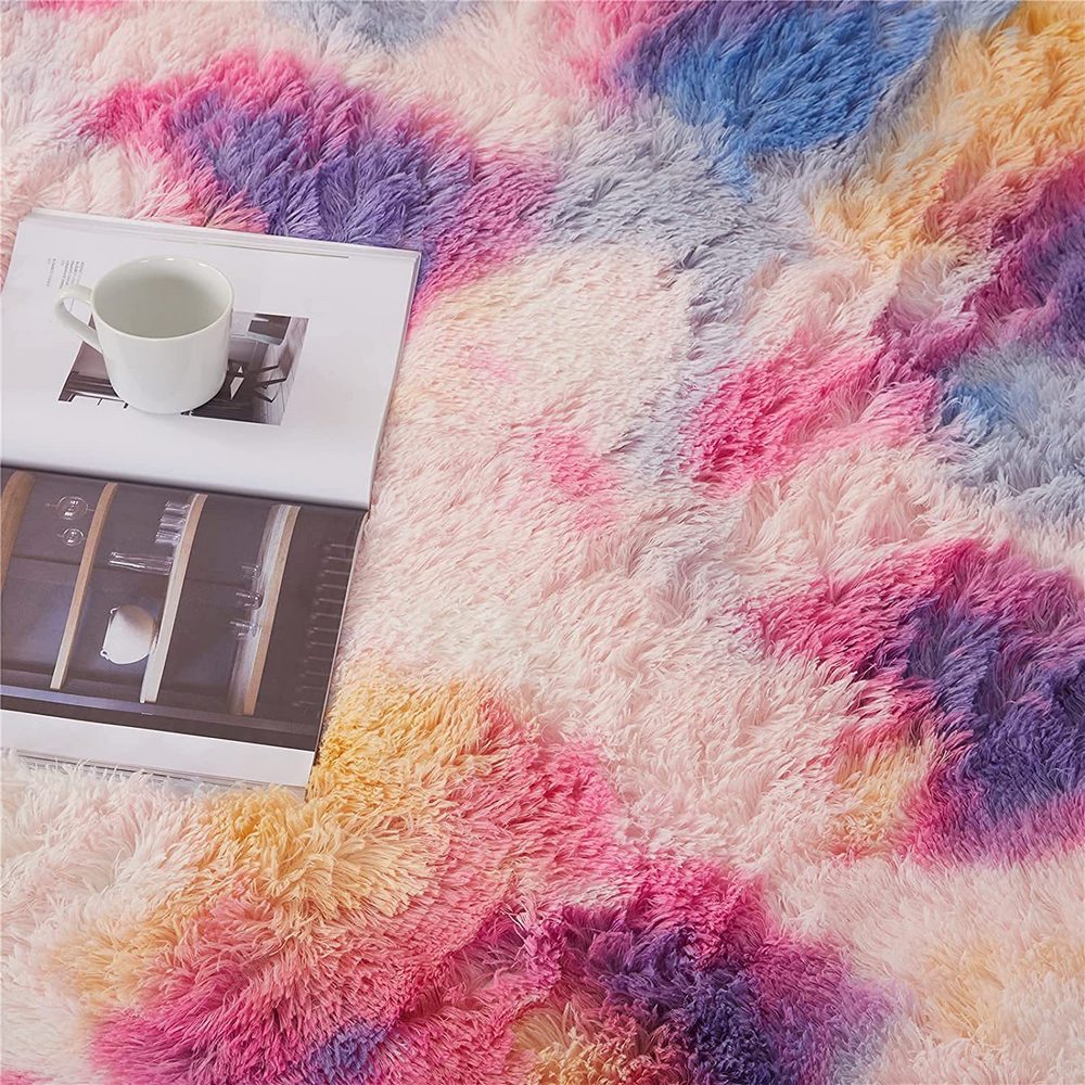 Style 8 160x200cm Dye Soft Rectangle Fluffy Plush Rug Home Decoration Carpet