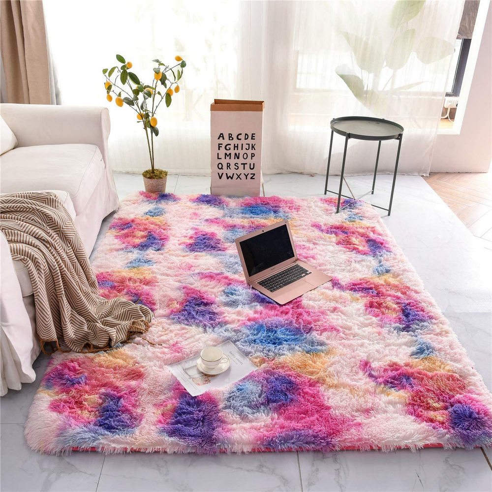 Style 8 160x200cm Dye Soft Rectangle Fluffy Plush Rug Home Decoration Carpet