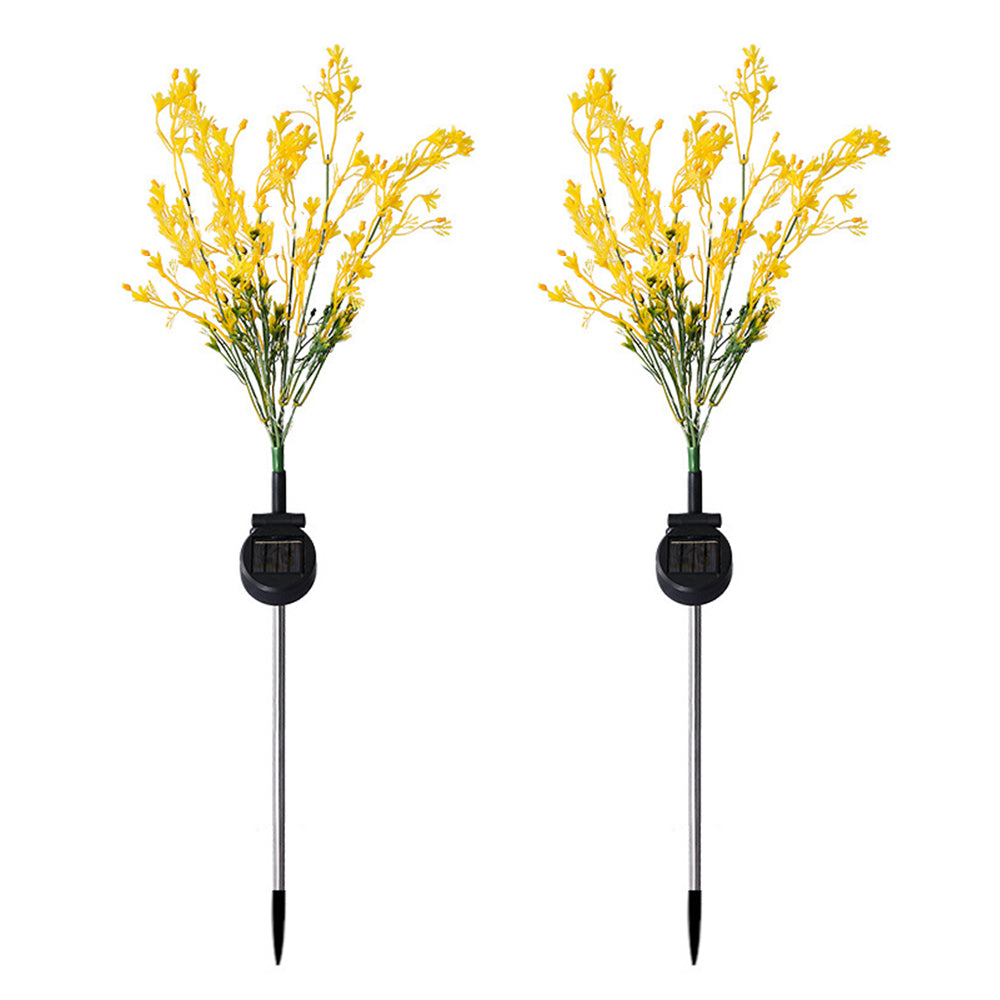 4 X Aritificial Solar Canola Flowers Lights Patio Walkway Lamp Garden Decor