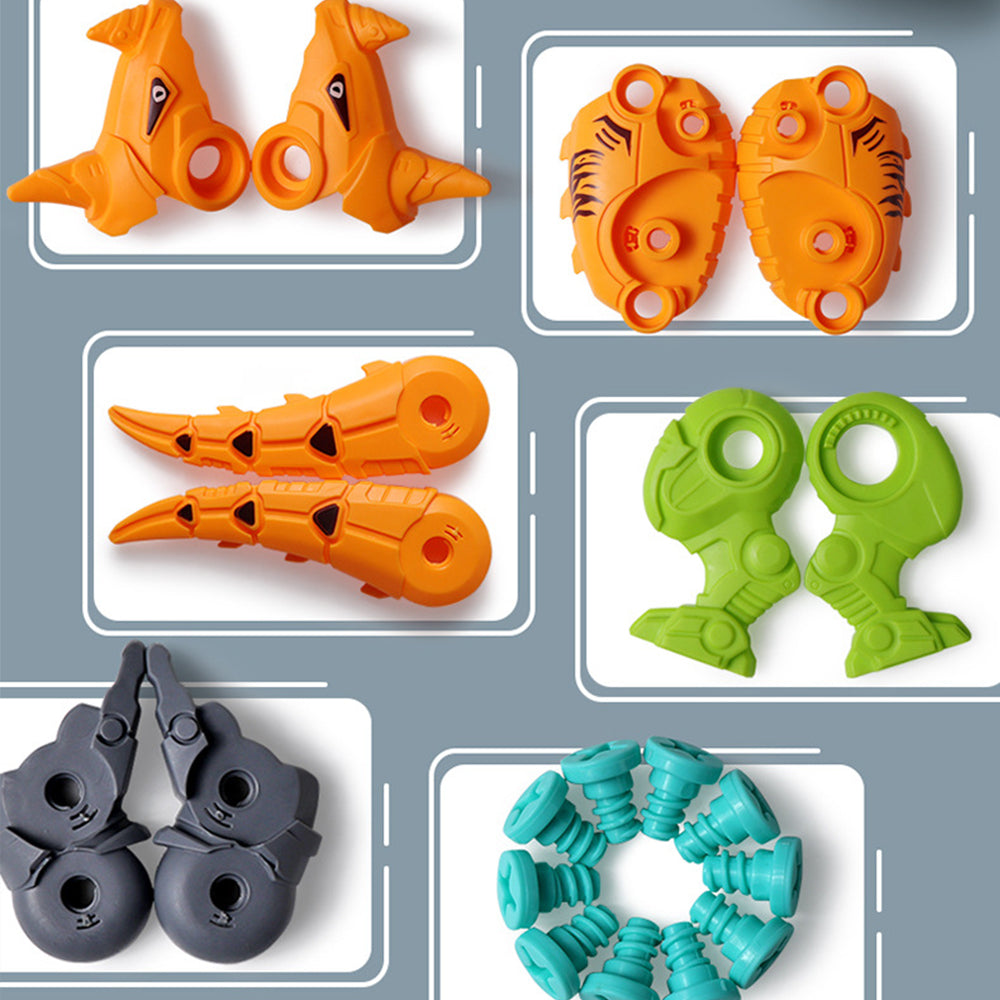 2 X Kids DIY Tyrannosaurus Acanthosaurus Dinosaur Toys Educational Assemble Toys