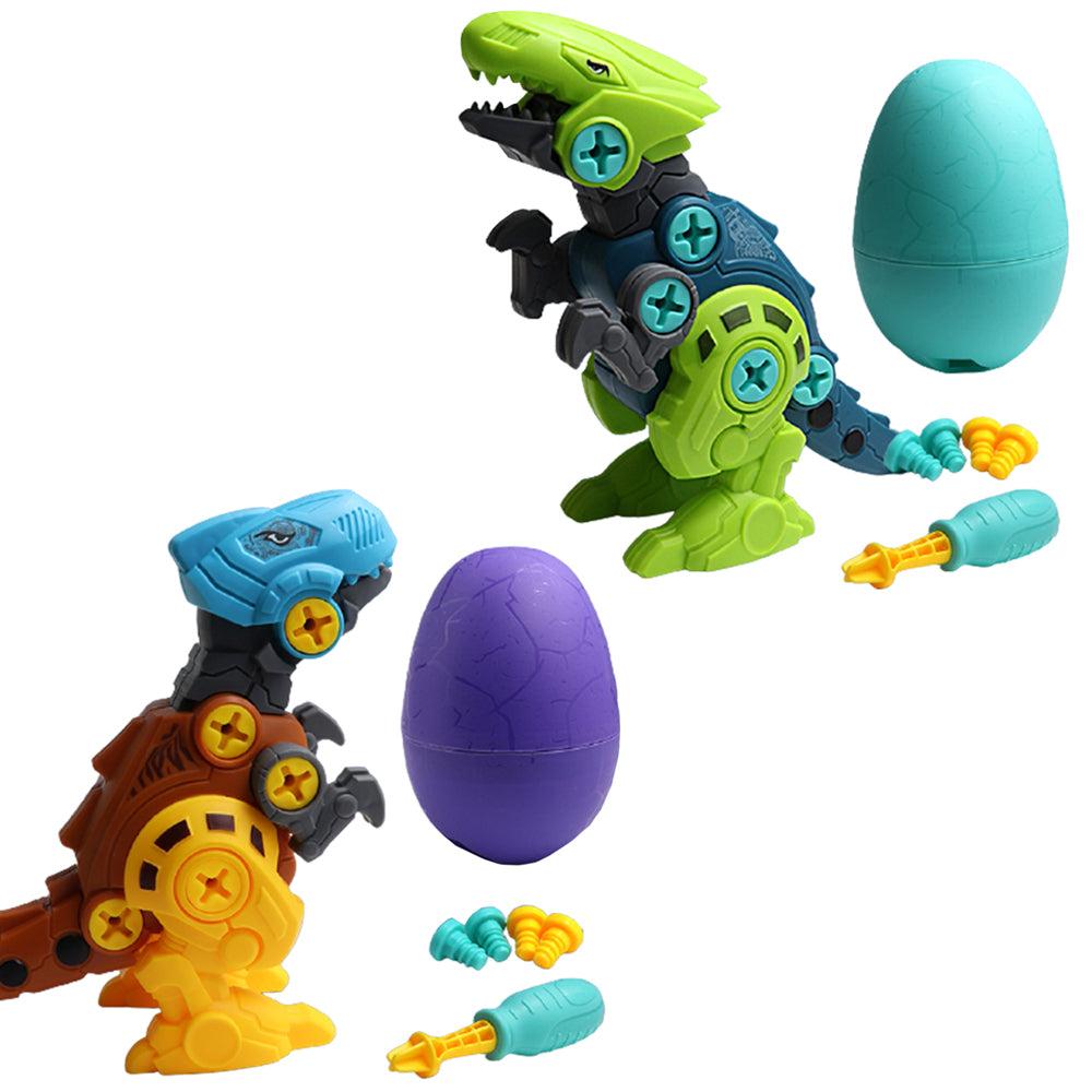 2 X Kids DIY Raptor Tyrannosaurus Dinosaur Toys Educational Assemble Toys