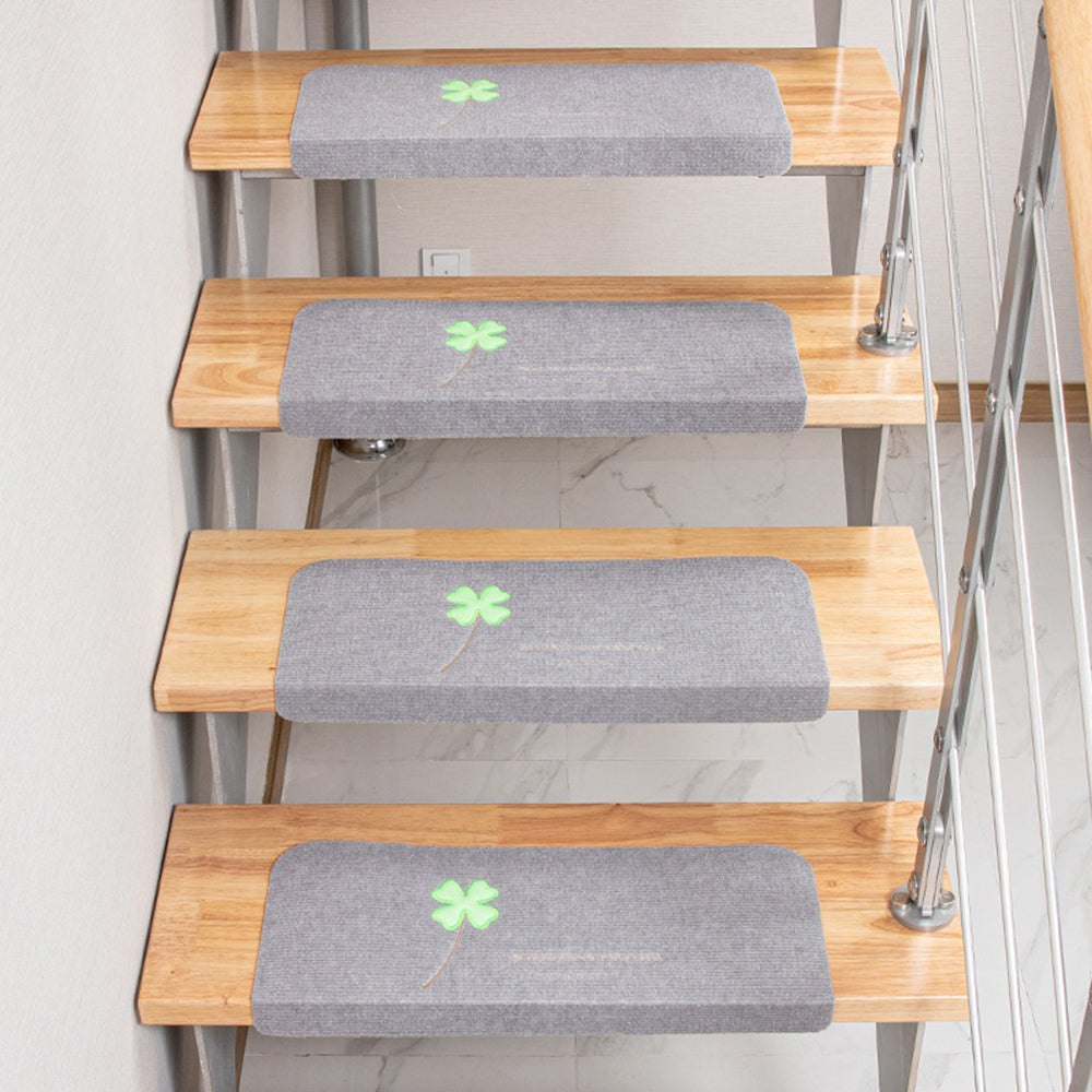 2X S Grey Self Adhesive Cling Glow In Dark Luminous Non Slip Stair Carpet