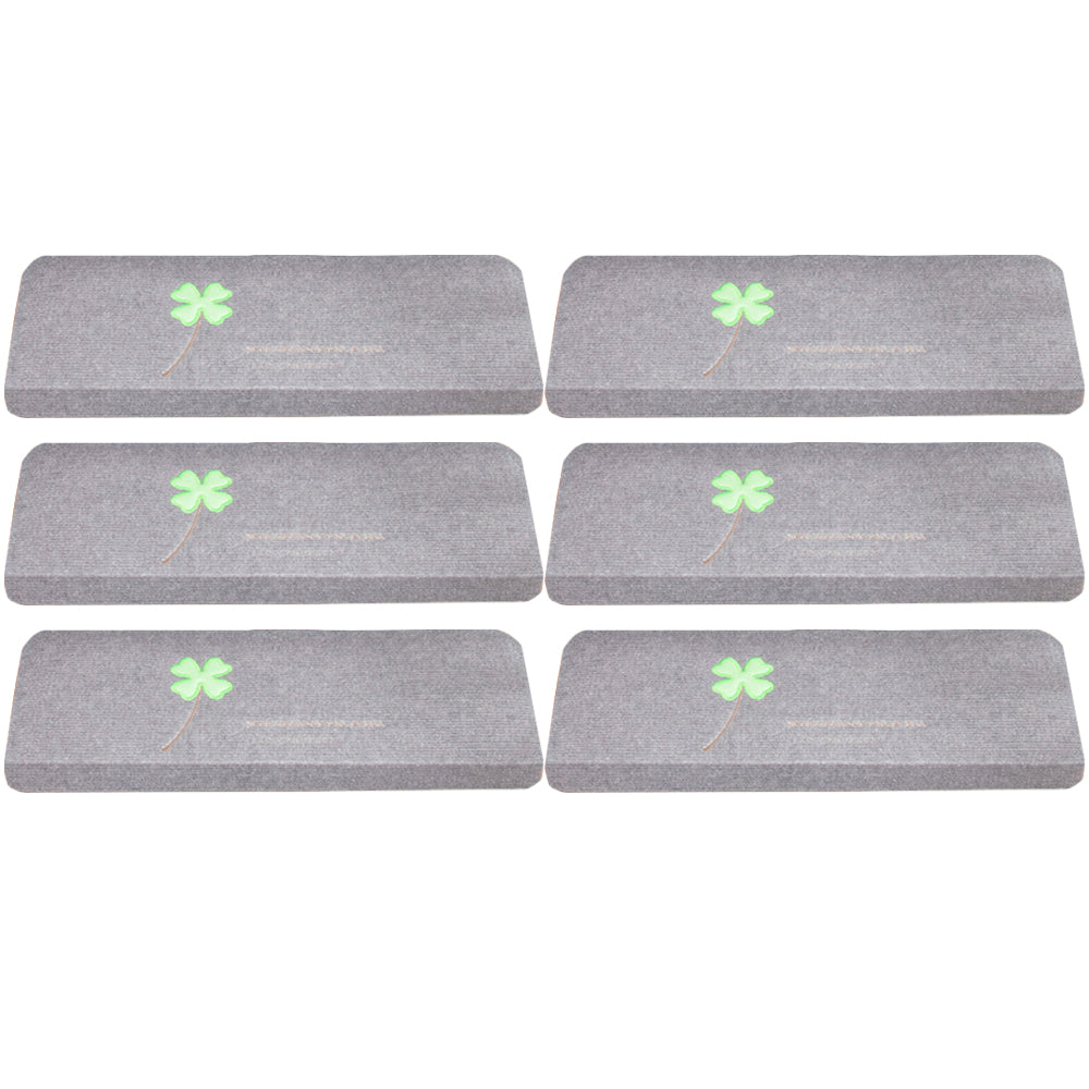 6X L Grey Self Adhesive Cling Glow In Dark Luminous Non Slip Stair Carpet