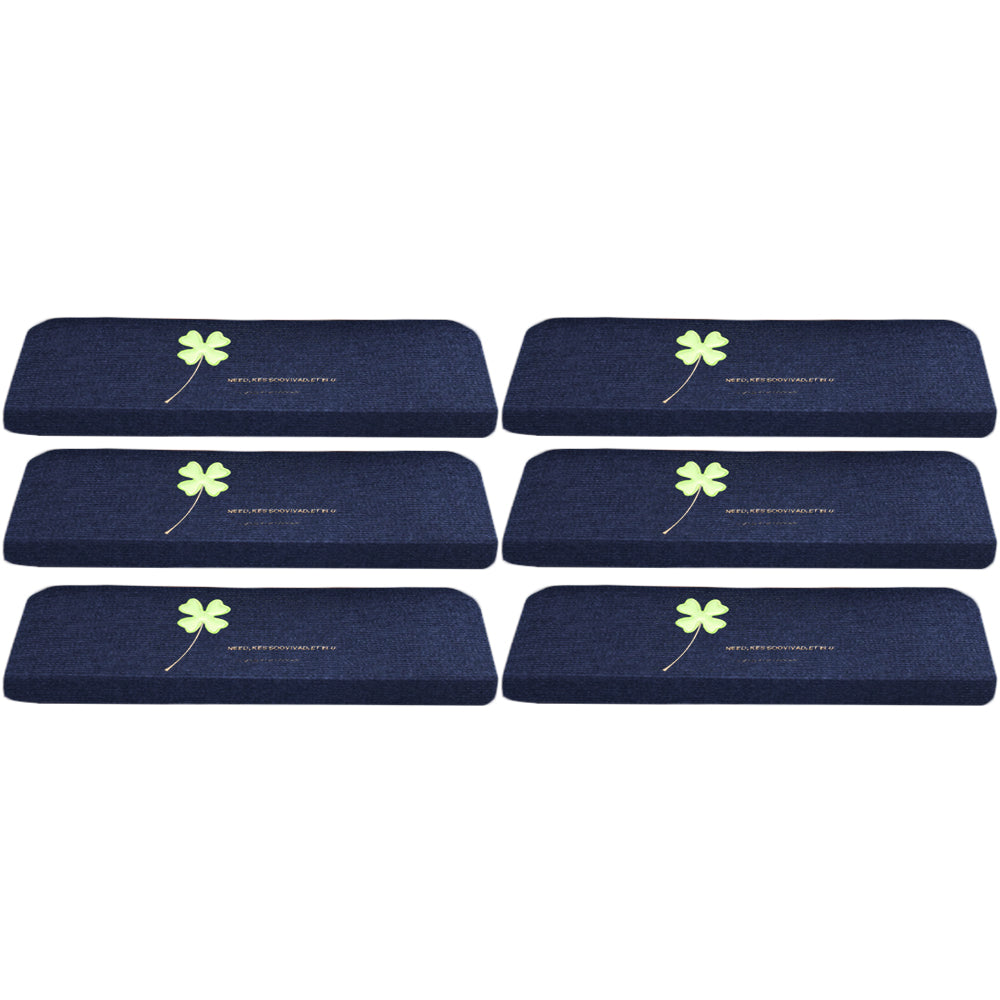 6X L Navy Self Adhesive Cling Glow In Dark Luminous Non Slip Stair Carpet