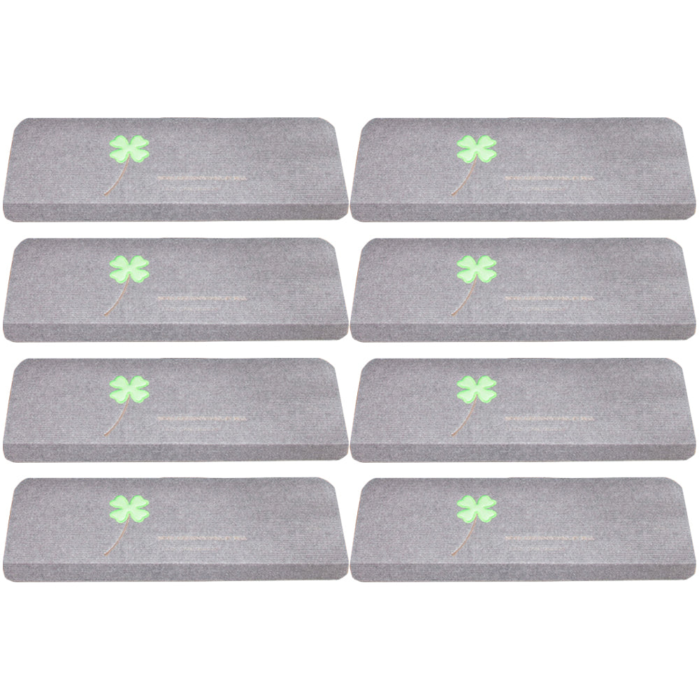 8X L Grey Self Adhesive Cling Glow In Dark Luminous Non Slip Stair Carpet