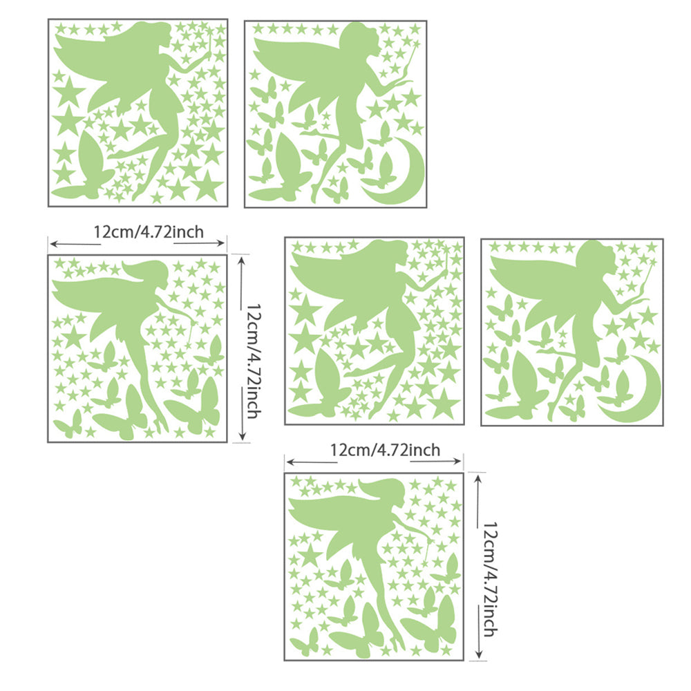 2 X Style 1 2 Luminous Wall Stickers Glow in Dark Wall Decorative Wall Decals