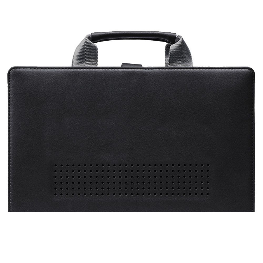 Black 15 inches Non-Branded PU Leather Protective Case for MacBook Pro 15.4