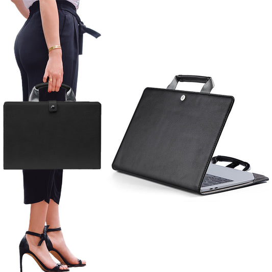 Black 15 inches Non-Branded PU Leather Protective Case for MacBook Pro 15.4